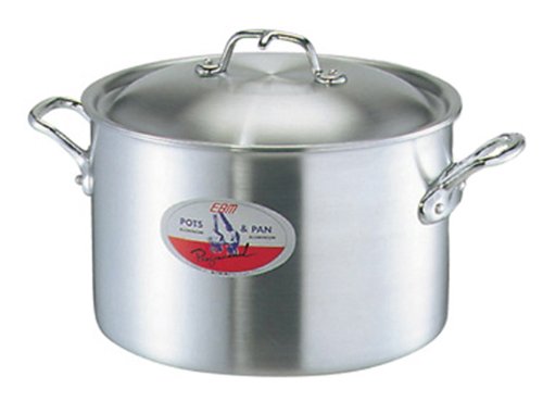 Amazon｜EBM アルミ プロフェッショナル 半寸胴鍋 39cm｜寸胴鍋